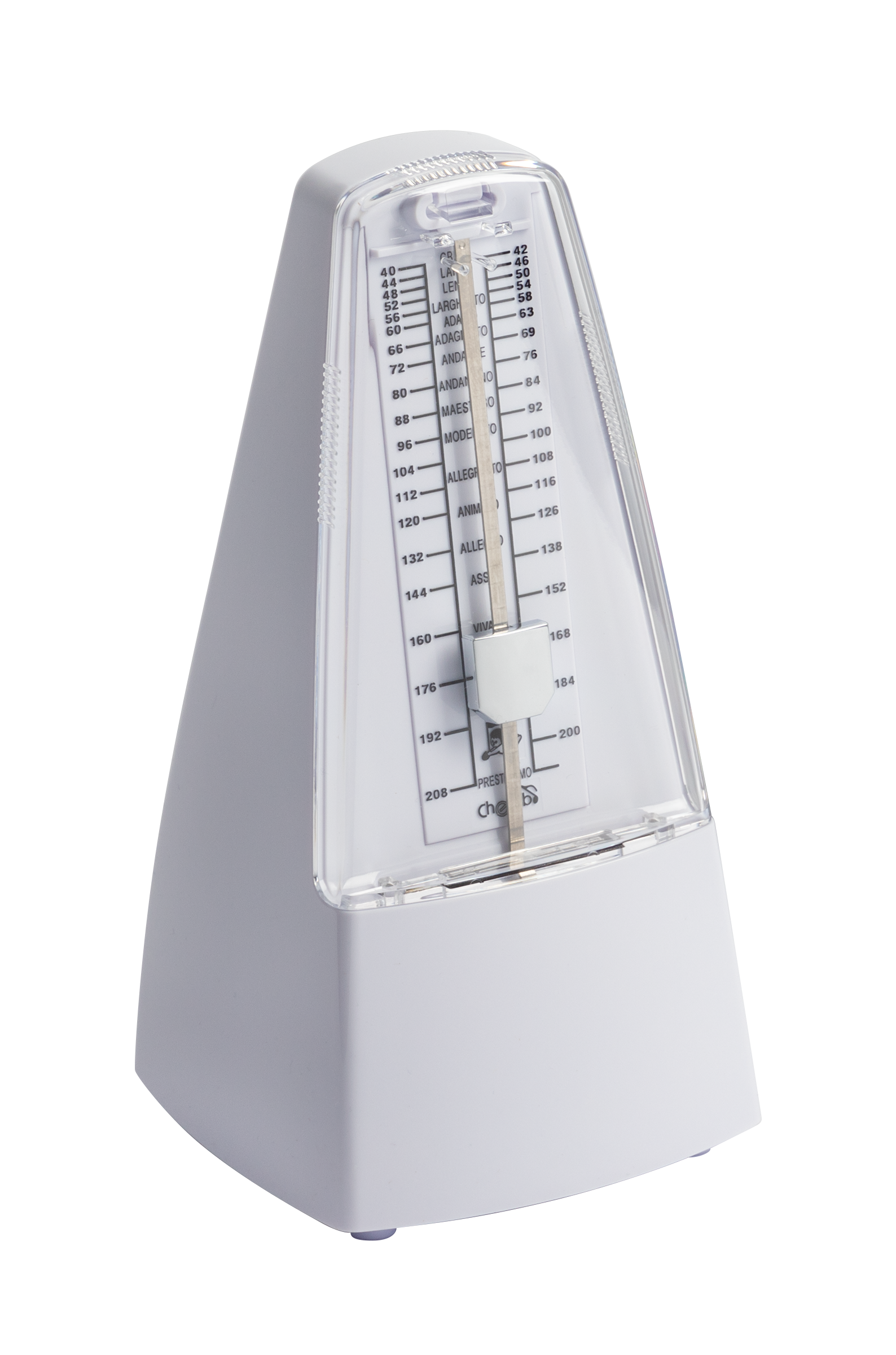 CHERUB | WSM305W | Pyramid Style Mechanical Metronome with Bell. CHERUB | WSM305W | Pyramid Style Mechanical Metronome with Bell.
